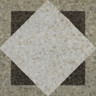 169028 Decoro Quadrato bianco/grigio/nero