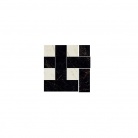 Мозаика честерфилд черный/белый 29,1х29,1 см Versace Ceramics Versace Marble 240451