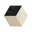 Мозаика Т3 черный/золото/беж 39х45 см Versace Ceramics Versace Marble 240460