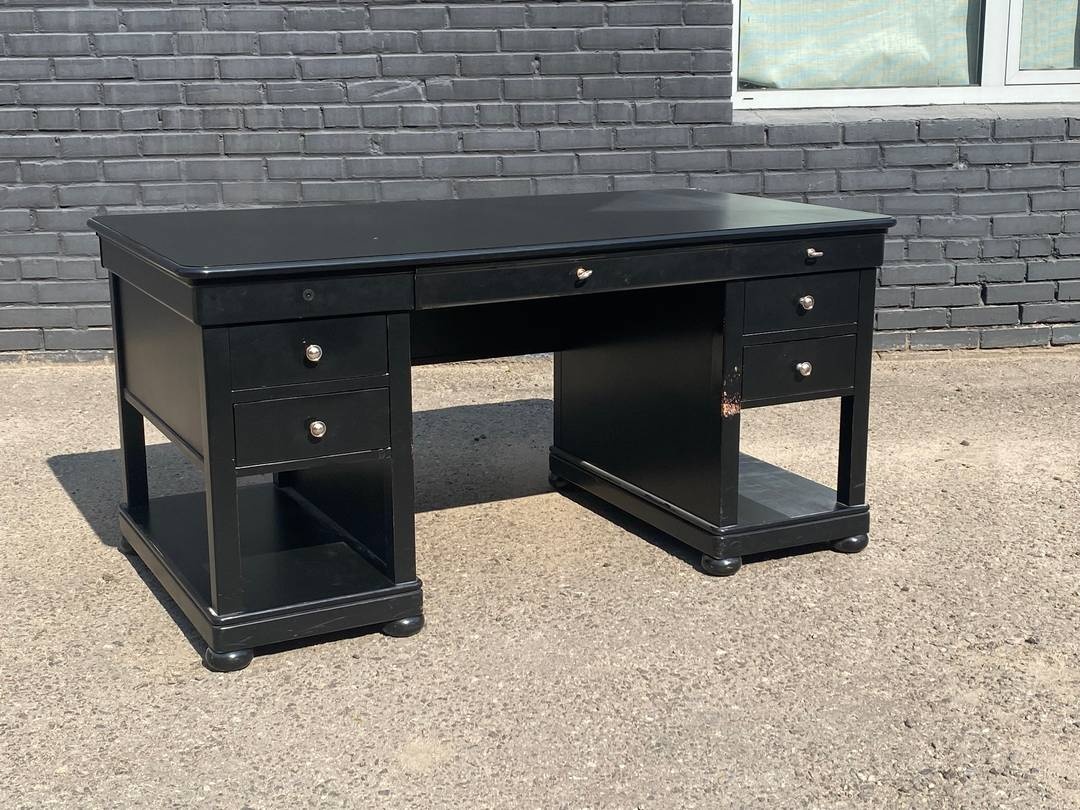 Стол с ящиками, цвет Black Opal 157x86x76 см