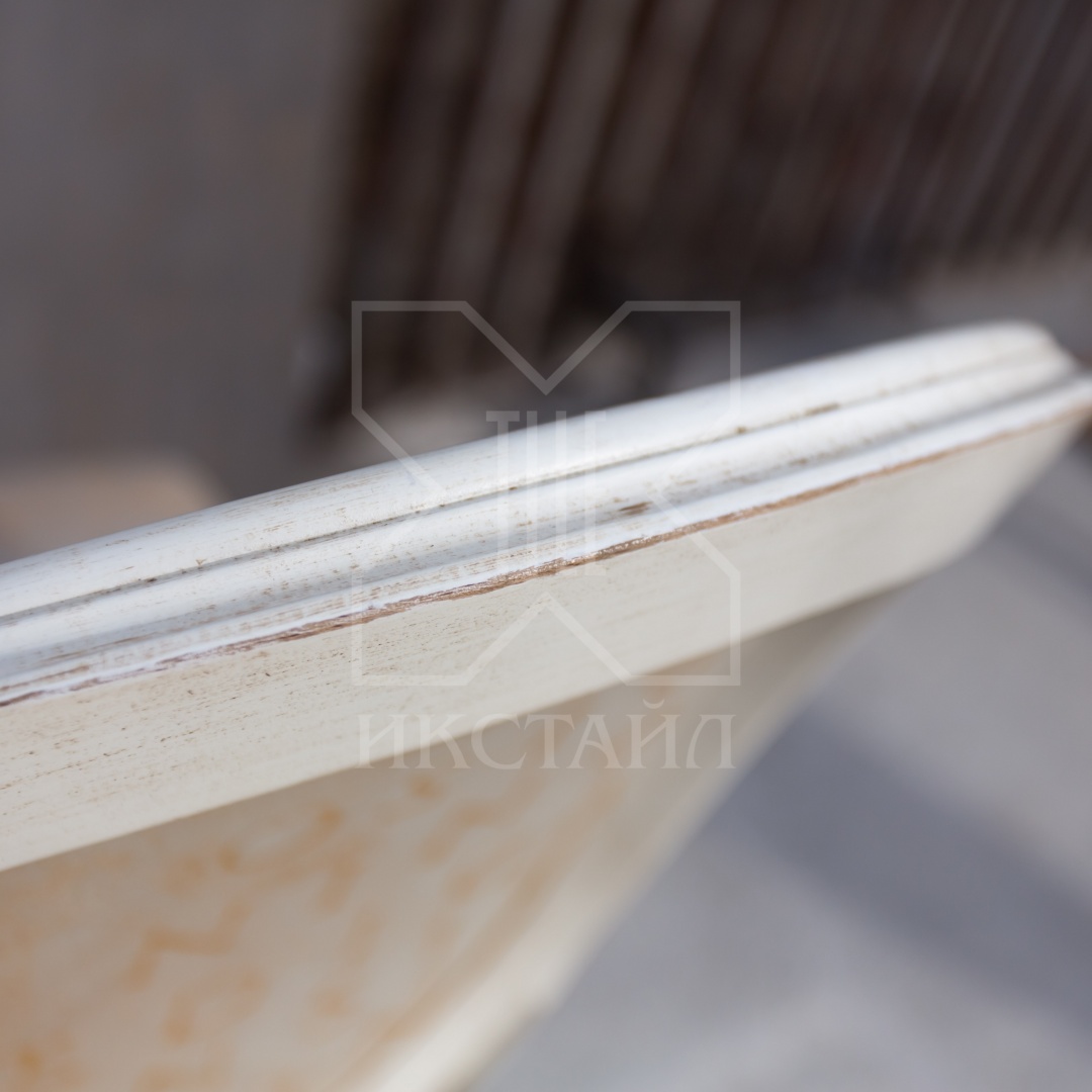 Барный стул, мод. Луиджи, 55х48хh121,5 см, отделка античный кремовый, ткань BHR, декор.эл-ты: состаренное золото