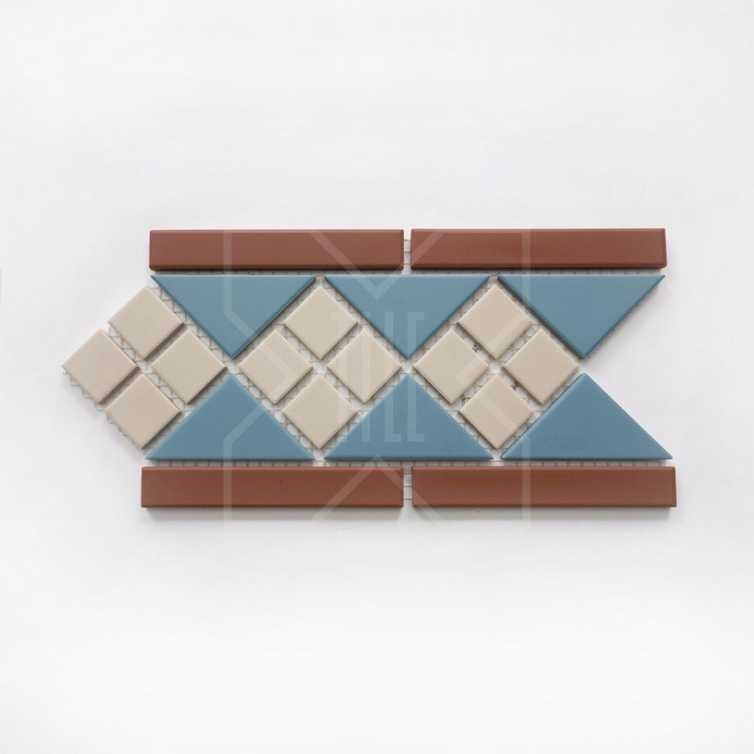 Бордюр 15х28 см, цвет: 01 светло-серый, 11 голубой, 20 кирпичный