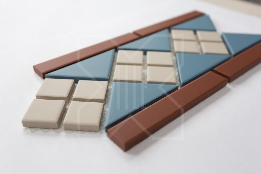 Бордюр 15х28 см, цвет: 01 светло-серый, 11 голубой, 20 кирпичный