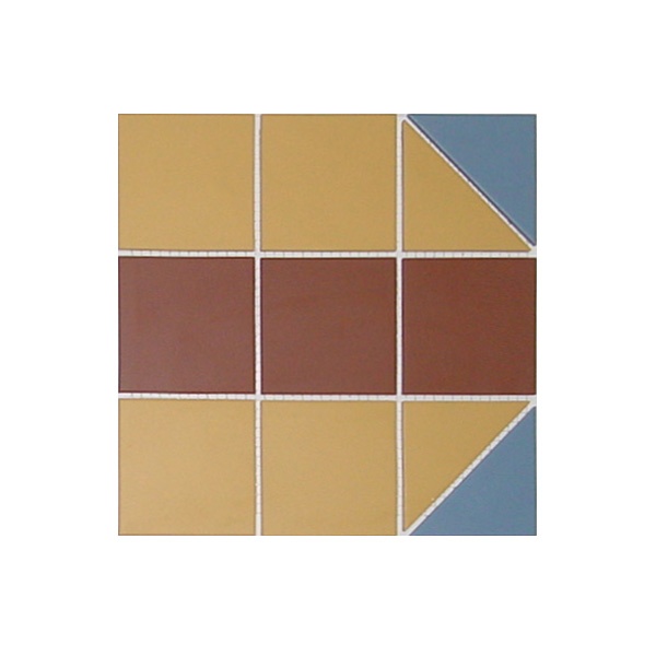 Мозаика керамическая сетка 30х30 см цвета: 11 голубой, 20 кирпичный, 21 охра