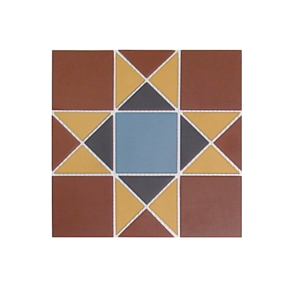 Мозаика керамическая сетка 30х30 см 11 голубой, 14 черный, 20 кирпичный, 21 охра