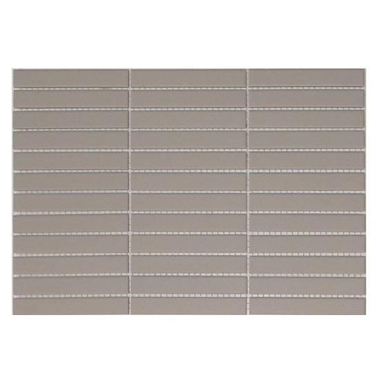 Мозаика керамическая 21х137 мм сетка 41,9х29,2 см  цвет серый 07