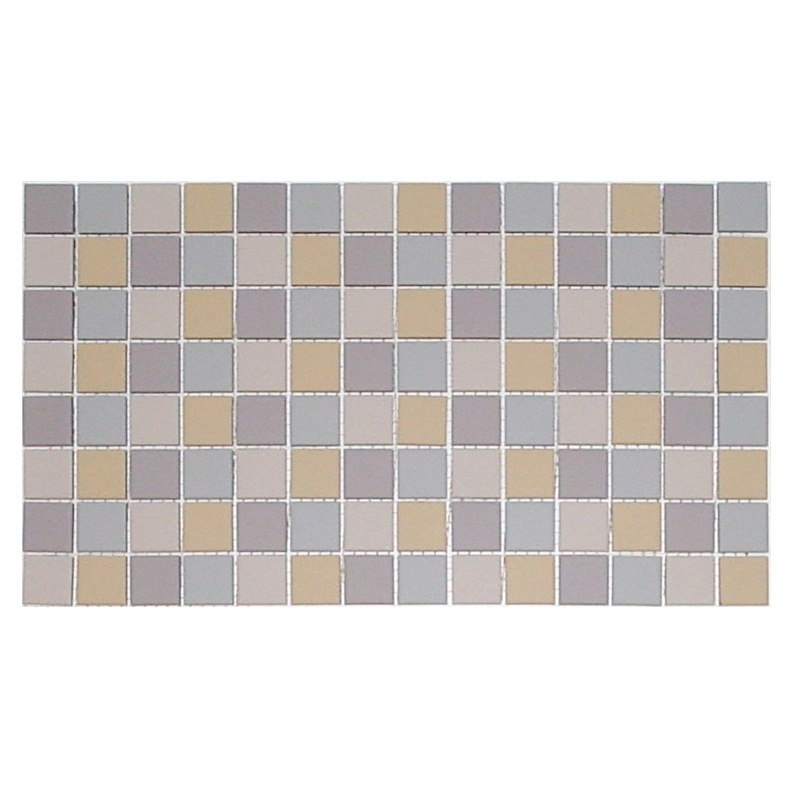 Мозаика керамическая 29Х29 мм сетка 43,1х24,6 см цвет 01+03+06+07