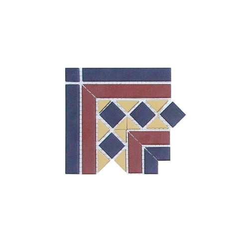 Угол к бордюру 16,5х16,5х14,7 см цвет: 14 черный, 20 кирпичный, 21 охра