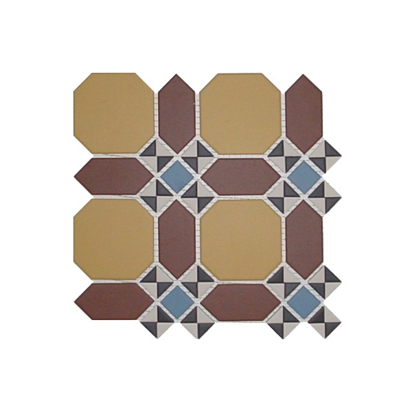 Мозаика керамическая сетка 29,4х29,4 см, цвет: 11 голубой, 14 черный, 16 белый, 20 кирпичный, 21 охра