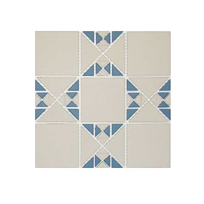 Мозаика керамическая сетка 30x30 см, цвета: 11 голубой, 16 белый