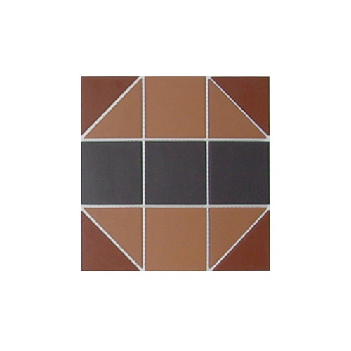 Мозаика керамическая сетка 30х30 см цвет: 04 карамель, 14 черный, 20 кирпичный