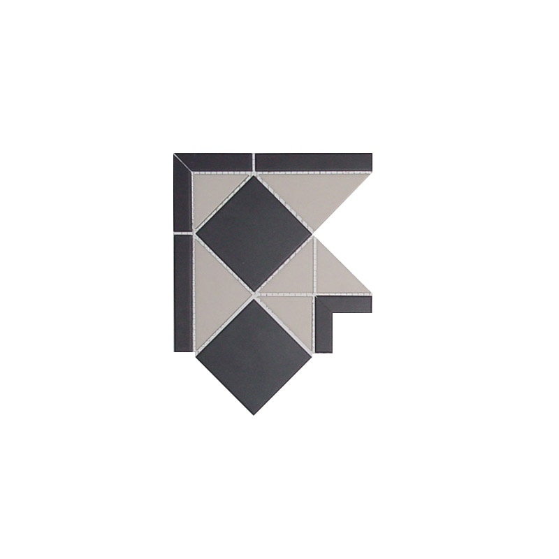 Угол к бордюру 23,7х23,7 см.